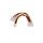 Adapter z kablem Akyga AK-CA-14 Molex (m) / Molex (f) / mini Molex (f) 2x 15cm