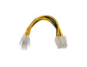 Adapter z kablem Akyga AK-CA-10 P4 4 pin (m) / P8 8 pin (f) P4+4 15cm