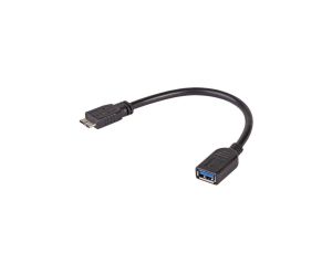 Adapter z kablem Akyga AK-AD-30 USB A 3.0 (f) / micro USB 3.0 (m) OTG 15cm