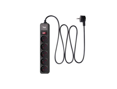 Listwa przeciwprzepięciowa Akyga AK-SP-05A 5 gniazd CEE 7/5 (Typ E) 1.8 m