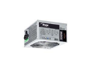 Zasilacz ATX 550W Akyga AK-B1-550 P4 PCI-E 6+2 pin 3x SATA 2x Molex PPFC FAN 12cm