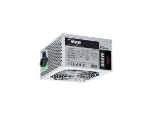 Zasilacz ATX 600W Akyga AK-B1-600 P4 PCI-E 6+2 pin 4x SATA 2x Molex PPFC FAN 12cm