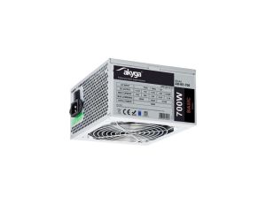 Zasilacz ATX 700W Akyga AK-B1-700 P4+4 2x PCI-E 6+2 pin 5x SATA 2x Molex PPFC FAN 12cm