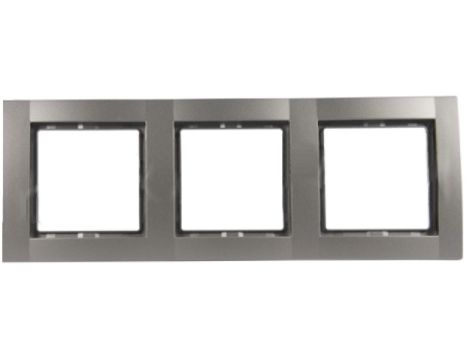 Fiorena Ramka potrójna RAL9006 srebrny aluminiowy 22011819