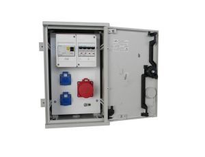 Rozdzielnica budowlana na elewację (2X2P+Z, 1X16A/5P) RB26X40K40-00012W-E0