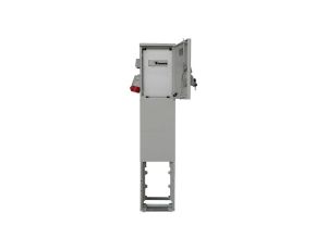 Rozdzielnica elektryczna budowlana na fundamencie (2X2P+Z, 1X16A/5P, 1X32A/5P) RB26x40-K40-00112Z-F0