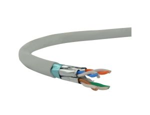 Kabel FTP kat.6A F/FTP 4x2x0,57 Dca jasnoszary LSOH Alantec /500m/