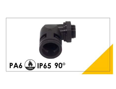 Dławik do peszla 90 ANA-QUICK M25x1,5-NW17 - BLACK 968.322.2 /1szt./