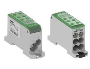 Blok dystrybucyjny - rozdzielczy OJL135A zielony AL/CU we:1x2,5-35mm2 /1x2,5-10mm2 wy: 4x2,5-16mm2/2x2,5-10mm2 1000V MAB1135G10