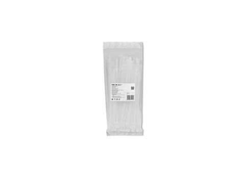 Qoltec Opaski zaciskowe wielorazowe/trytki 4.8*200mm Nylon66 UV Białe