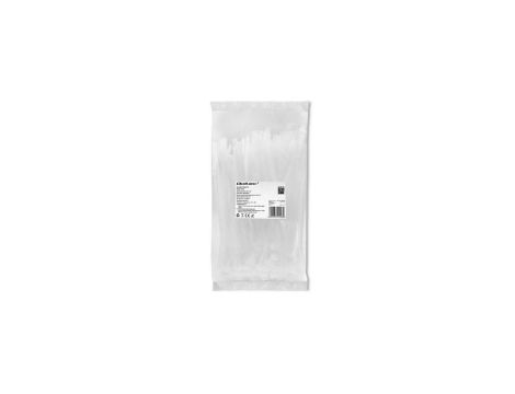 Qoltec Opaski zaciskowe wielorazowe/trytki 7.2*200mm Nylon66 UV Białe