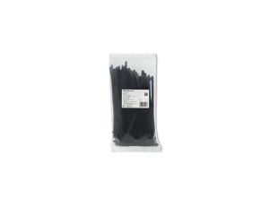 Qoltec Opaski zaciskowe wielorazowe/trytki 7.2*200mm Nylon66 UV Czarne