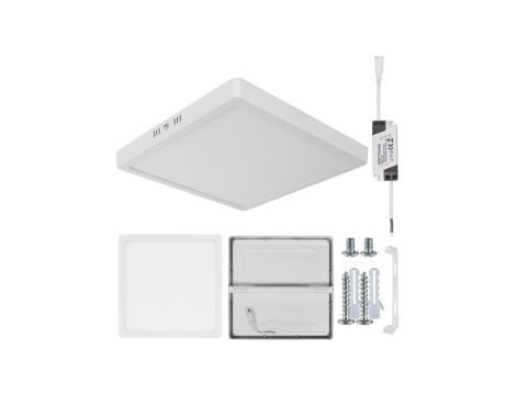 Plafon kwadrat natynkowy LED 24W 4000K 1800LM neutralny