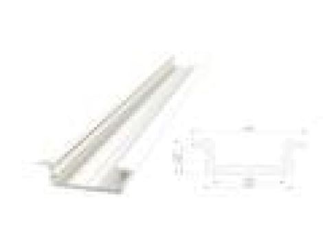 profil ALU wpuszczany 6,1mm, lakierowany biały, dł 1000mm, maz szer taśmy 12mm