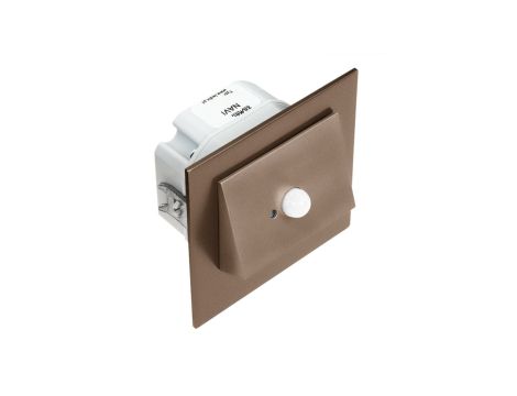 Oprawa schodowa LED Navi pt złota stal 230V AC regulowany czujnik barwa biała zimna LED11122641