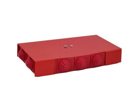 Puszka przeciwpożarowa PIP-2AN P3x3x6, prostokątna, E90, przelotowa 3x3x6mm2, wymiary 125x36x225mm czerwony 84622636