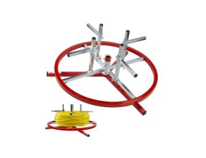 Rozwijak pojedynczy poziomy do kabli i przewodów fi:55cm