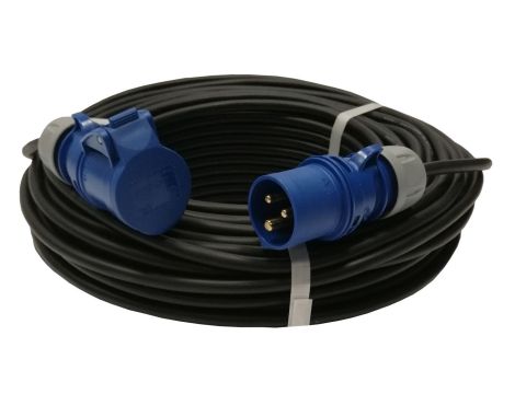 Przedłużacz kempingowy elCORD CEE 16A-3 230V IP44 10m H07RN-F 3G1,5 (gumowy OPD) z wt. i gn. CEE 16A-3P 30J25100