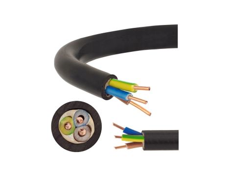 Kabel prądowy YKY 0,6/1kV 3x4 drut do ziemi Elektrokabel /500m/