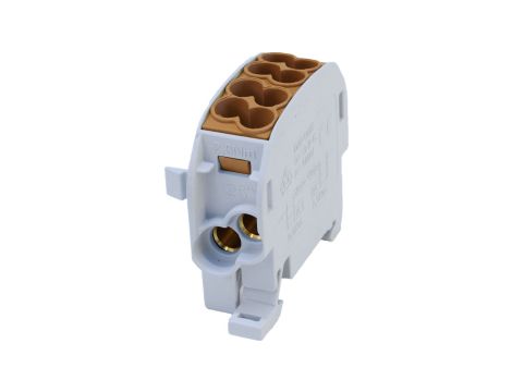 Blok rozdzielczy - odgałęźny Cu SCB 25 (80110) SIMBLOCK brązowy 81503015