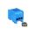 Odgałęźnik instalacyjny 1-torowy (3x16mm/3x16mm) LZ1*16/16/16 mocowanie na TS 35, niebieski 84170003