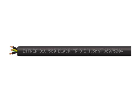 Przewód sterowniczy prądowy BiT 500 Black FR 300/500V 3x1,5 linka do ziemi Bitner /25m/