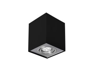 Oprawa downlight CHLOE GU10 97x97x125mm czarny / srebrny
