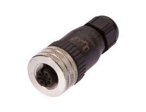 Gniazdo kablowe, proste, do samodzielnego montażu Złącze śrubowe, -40-150C, M12 żeńskie, VK003524