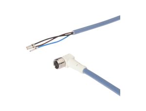 Kabel połączeniowy, 10m, M8 żeński (gniazdo) 3-PIN kątowy, Końcówka wolna, 3x0,34mm, VKA0L071