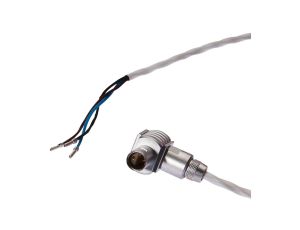 Kabel połączeniowy, 2m, żeński (gniazdo) 3-PIN kątowy, Końcówka wolna, 3-żyłowy, -40-180C, VK2000L1