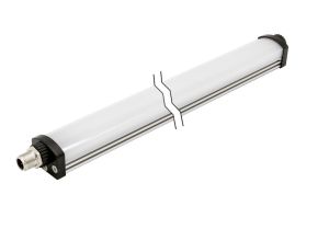 Lampka sygnalizacyjna LED, 25x206x30mm, wielokolorowe diody LED, 5,4W, 24V, złącze M12 4-PINowe, IP54, EZ300420