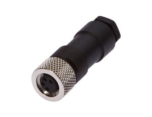 Gniazdo kablowe, proste, do samodzielnego montażu Złącze lutownicze, Ø3,5-5mm, 4A, 30V, VK003075