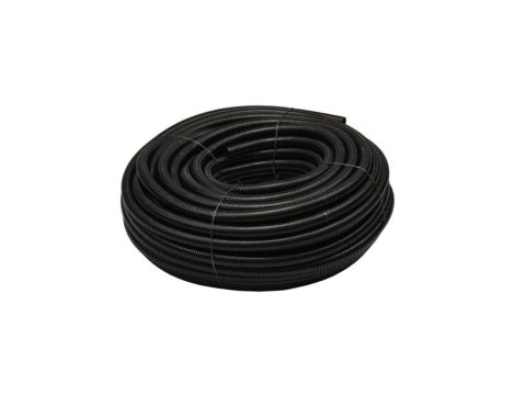 Rura karbowana motoryzacyjna cała RKLGF/PE 28/23mm giętka peszel samochodowy PE UV czarna 50m