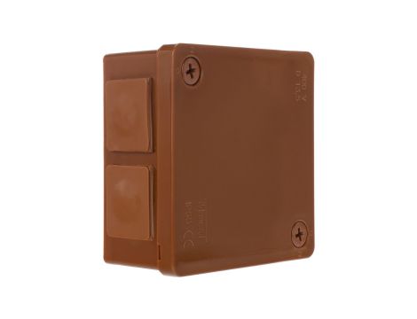 Puszka n/t herm. 86x86x40 6 wlotów dławik brąz