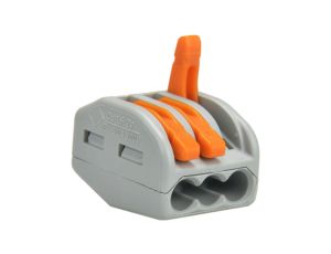 Szybkozłączka 3x 0,08-4,0mm2 uniwersalna (na drut / na linkę) 400V/32A ORYGINALNA 50szt. 222-413