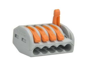 Szybkozłączka 5x 0,08-4,0mm2 uniwersalna (na drut / na linkę) 400V/32A ORYGINALNA 40szt. 222-415