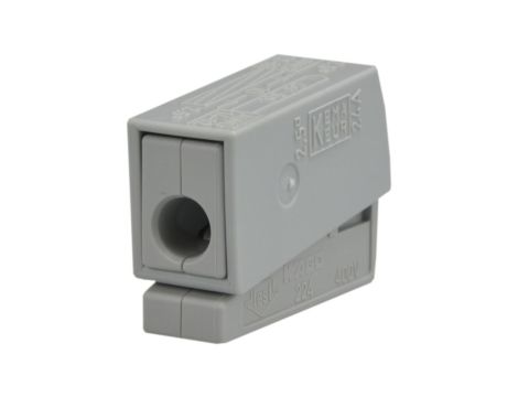 Szybkozłączka przelotowa 2x 1,0-2,5mm2 uniwersalna (na drut / na linkę) 400V/24A ORYGINALNA 100szt. 224-101