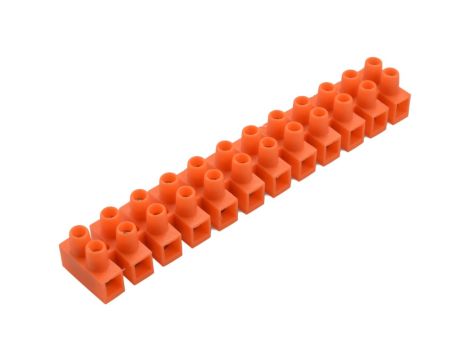 Listwa 12-torowa 10mm2 400V pomarańczowa