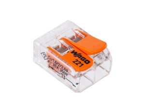 Szybkozłączka 2x 0,5-6,0mm2 uniwersalna (na drut / na linkę) 450V/41A ORYGINALNA 50szt. 221-612