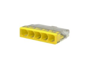Szybkozłączka 5x 0,5-2,5mm2 na drut 450V/24A ORYGINALNA woreczek 10szt. 2273-205