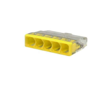 Szybkozłączka 5x 0,5-2,5mm2 na drut 450V/24A ORYGINALNA woreczek 10szt. 2273-205