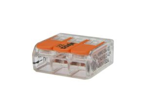 Szybkozłączka 3x 0,2-4,0mm2 uniwersalna (na drut / na linkę) 450V/32A ORYGINALNA woreczek 10szt. 221-413