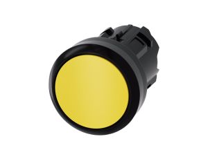 Przycisk 22mm tworzywo żółty płaski bez samopowrotu odbl przez wciśnięcie SIRIUS ACT 3SU1000-0AA30-0AA0