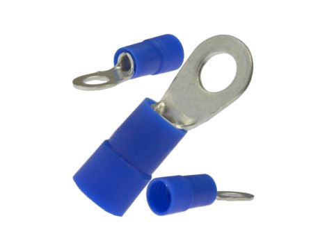 Końcówka rurowa oczkowa typ KOE DIN 50mm/ M6 miedziana cynowana galwanicznie izolowana