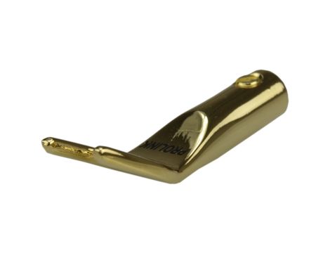 PROLINK Premium TSP-080 Wtyk głośnikowy typu WIDEŁKI skręcany pozłacany czarny