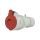 Gniazdo przenośne 5P 16A 400V czerowne IP44 ISN 1653
