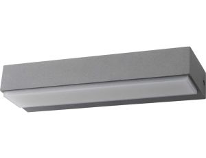 Kinkiet LED 12W 440lm 4000K/neutralna IP54 zewnętrzny aluminium + poliwęglan szary VILA 12W GRAY NW GXPS067