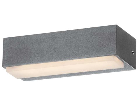 Kinkiet LED 3,5W 210lm 4000K/neutralna IP54 IK10 zewnętrzny aluminium + poliwęglan szary VILA 3,5W GRAY NW GXPS170