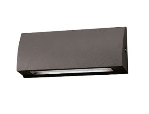 Kinkiet LED 6W 220lm 4000K/neutralna IP54 zewnętrzny wodoodporny aluminium/szkło STEP 6W Anthracite NW GXPS077