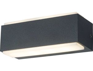 Kinkiet LED 7W 400lm 4000K/neutralna IP54 IK10 zewnętrzny aluminium + poliwęglan antracyt VILA 7W Anthracite NW GXPS174